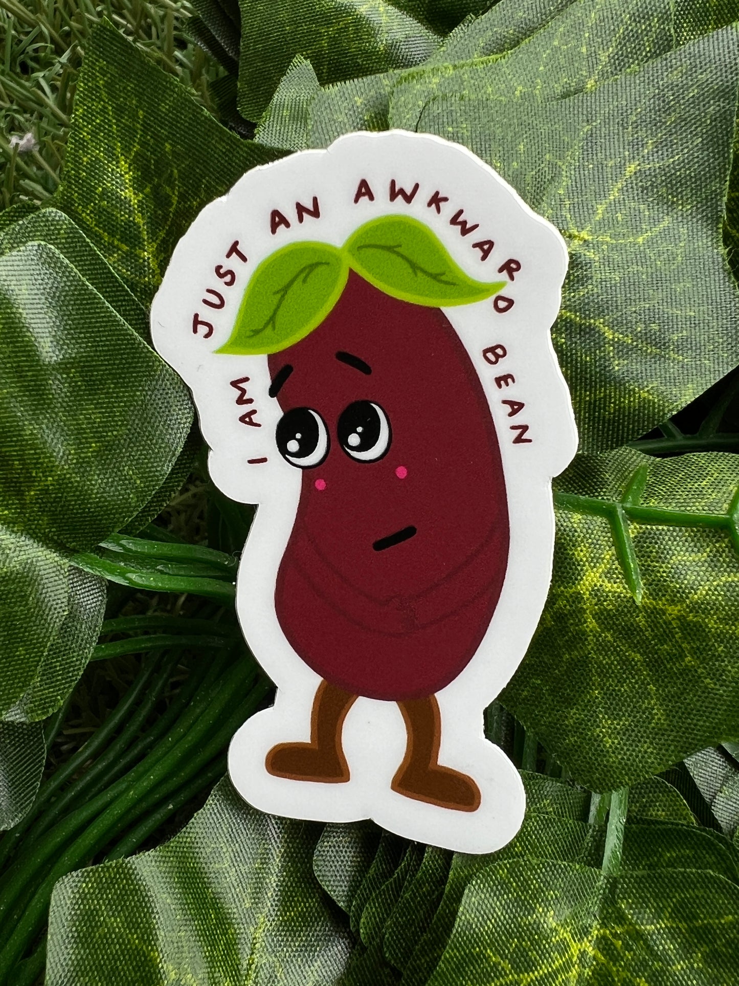 Awkward Bean Sticker